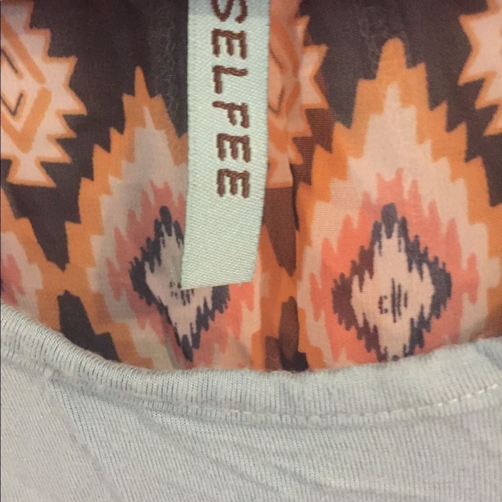 Blue Aztec top - Picture 3 of 4